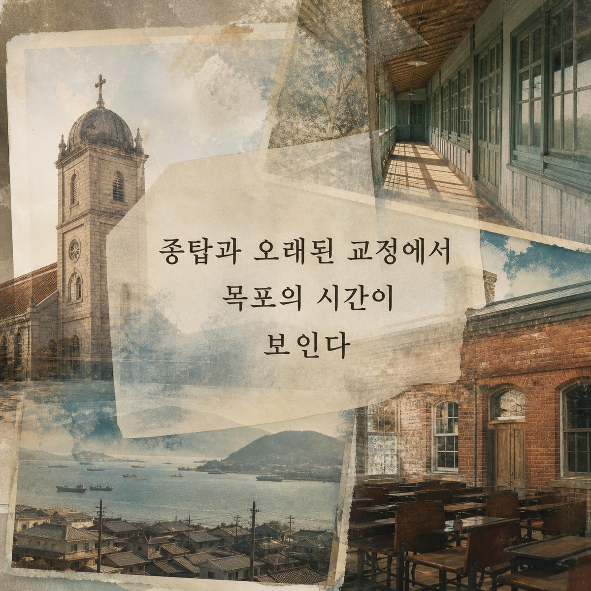 종탑과 오래된 교정에서 목포의 시간이 보인다