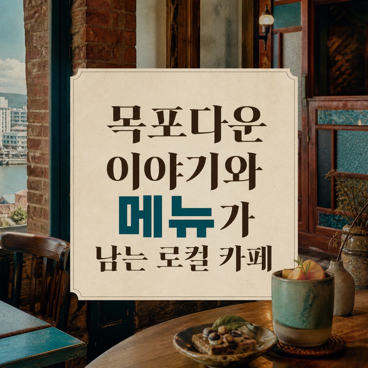 목포다운 이야기와 메뉴가 남는 로컬 카페
