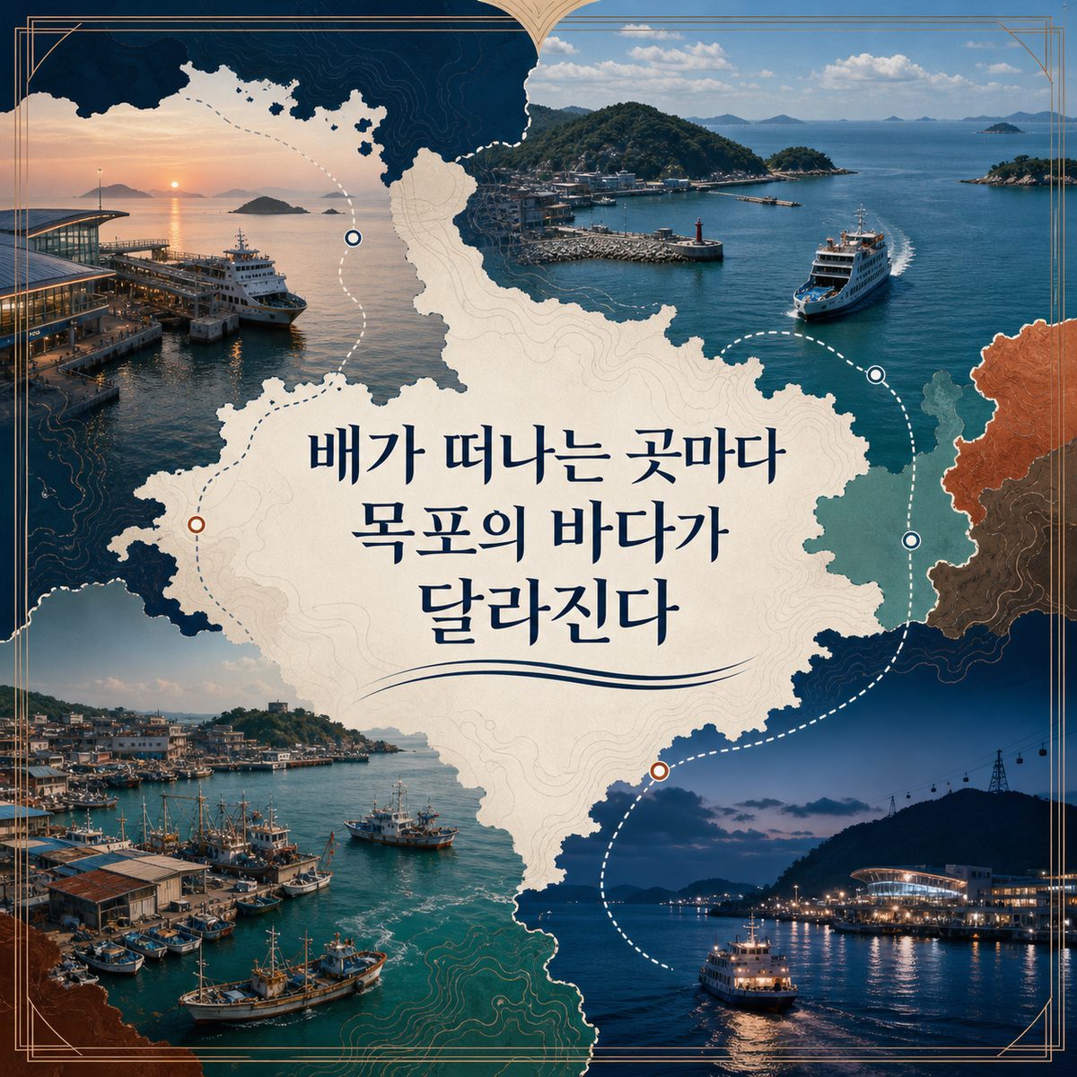 배가 떠나는 곳마다 목포의 바다가 달라진다