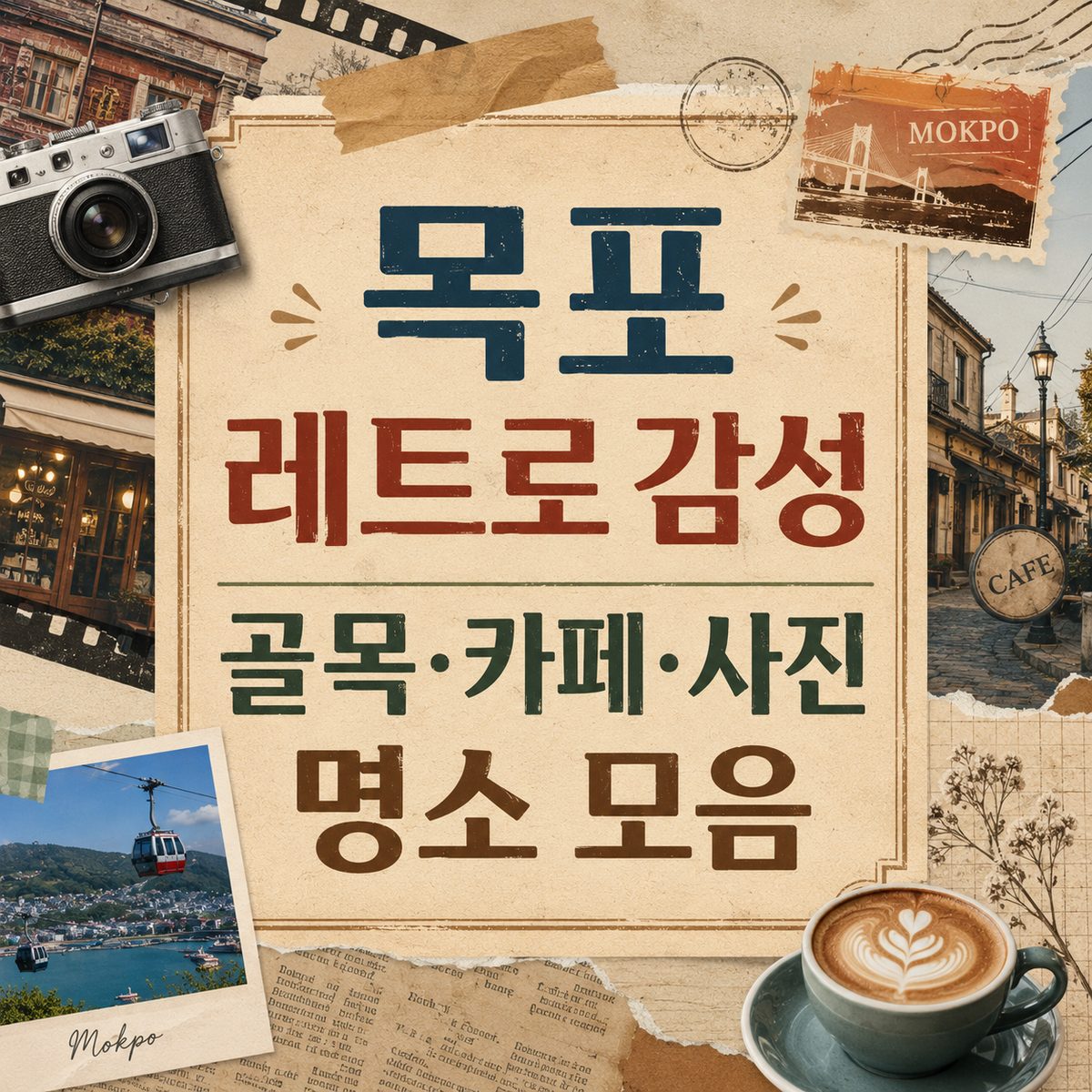 목포 레트로 감성 골목·카페·사진 명소 모음