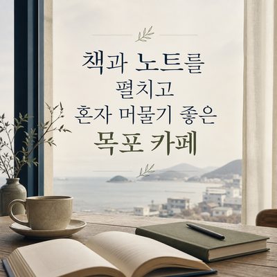 책과 노트를 펼치고 혼자 머물기 좋은 목포 카페