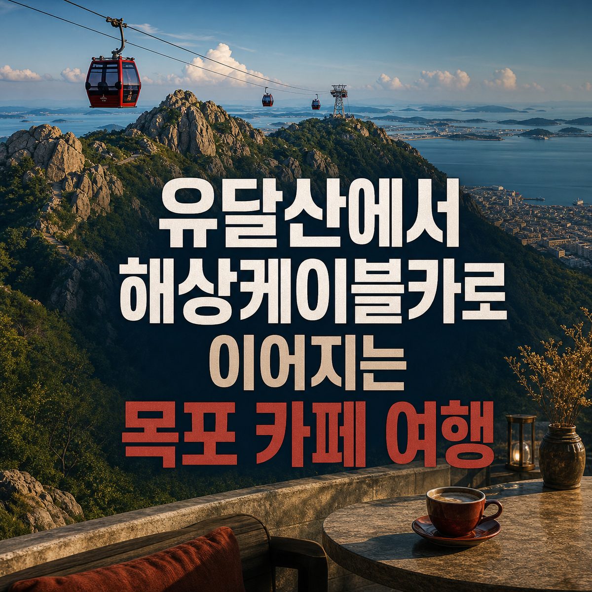 유달산에서 해상케이블카로 이어지는 목포 카페 여행