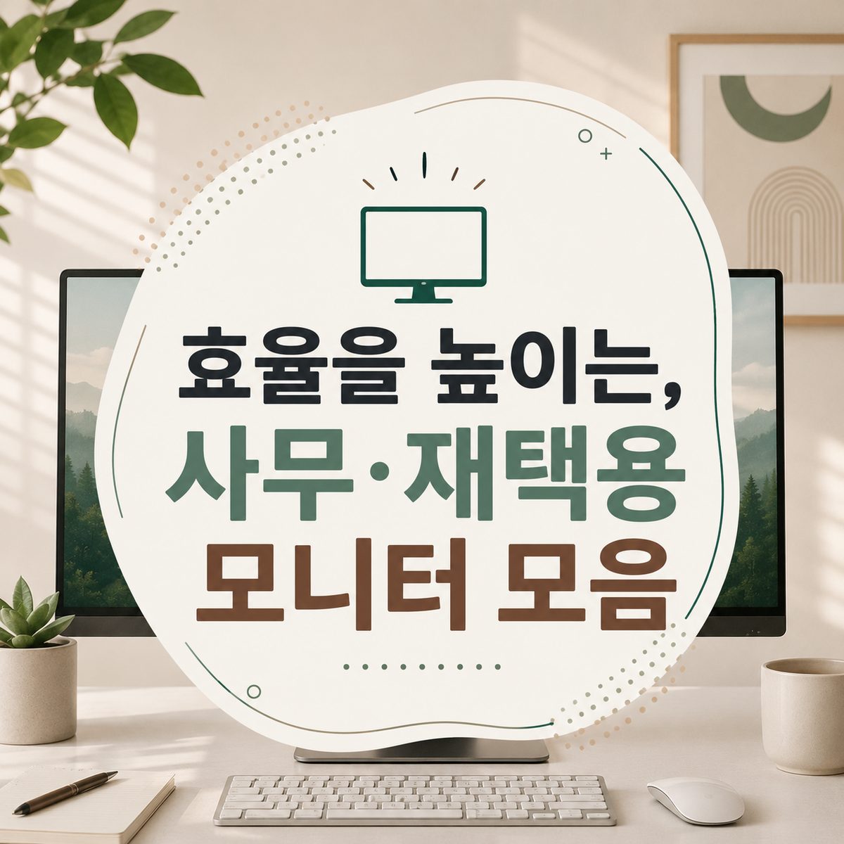 효율을 높이는, 사무·재택용 모니터 모음