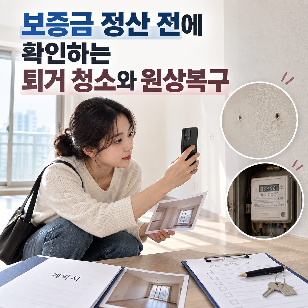 보증금 정산 전에 확인하는 퇴거 청소와 원상복구