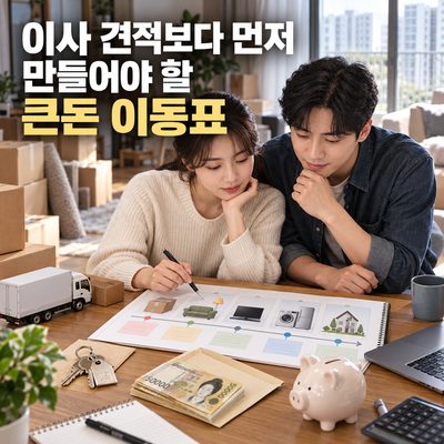 이사 견적보다 먼저 만들어야 할 큰돈 이동표