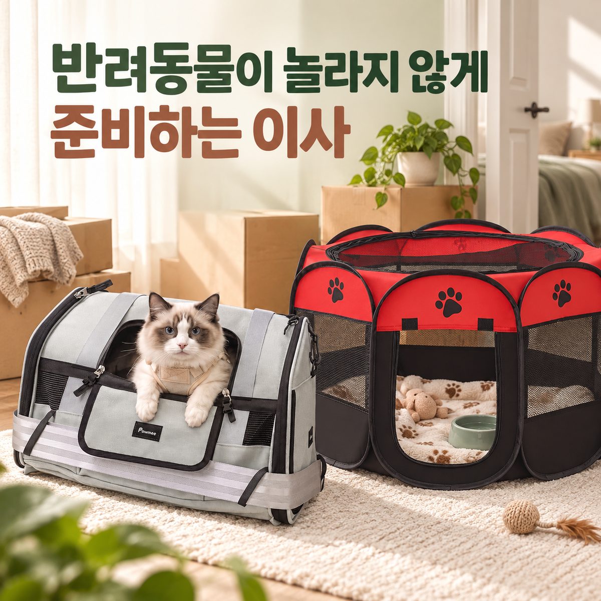 반려동물이 놀라지 않게 준비하는 이사