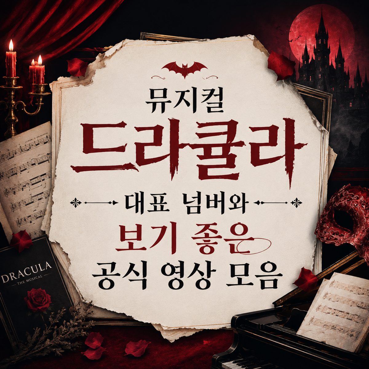 뮤지컬 드라큘라 대표 넘버와 보기 좋은 공식 영상 모음