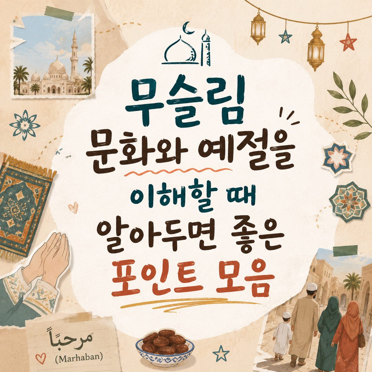 무슬림 문화와 예절을 이해할 때 알아두면 좋은 포인트 모음