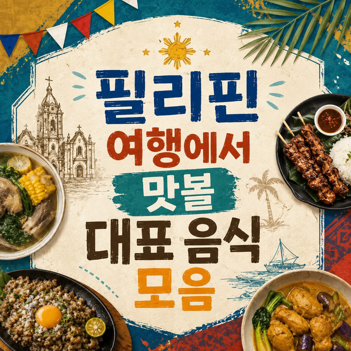 필리핀 여행에서 맛볼 대표 음식 모음