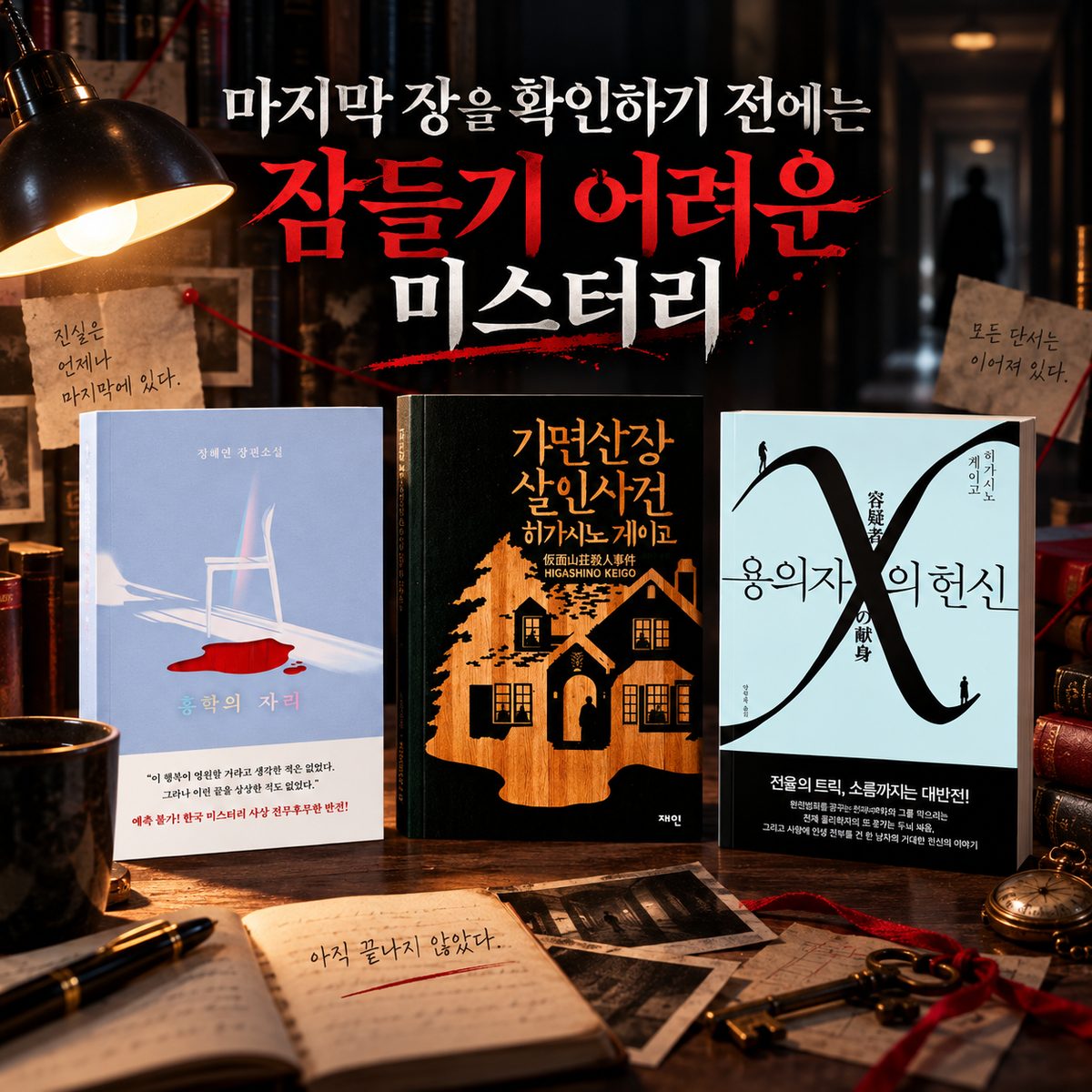 마지막 장을 확인하기 전에는 잠들기 어려운 미스터리