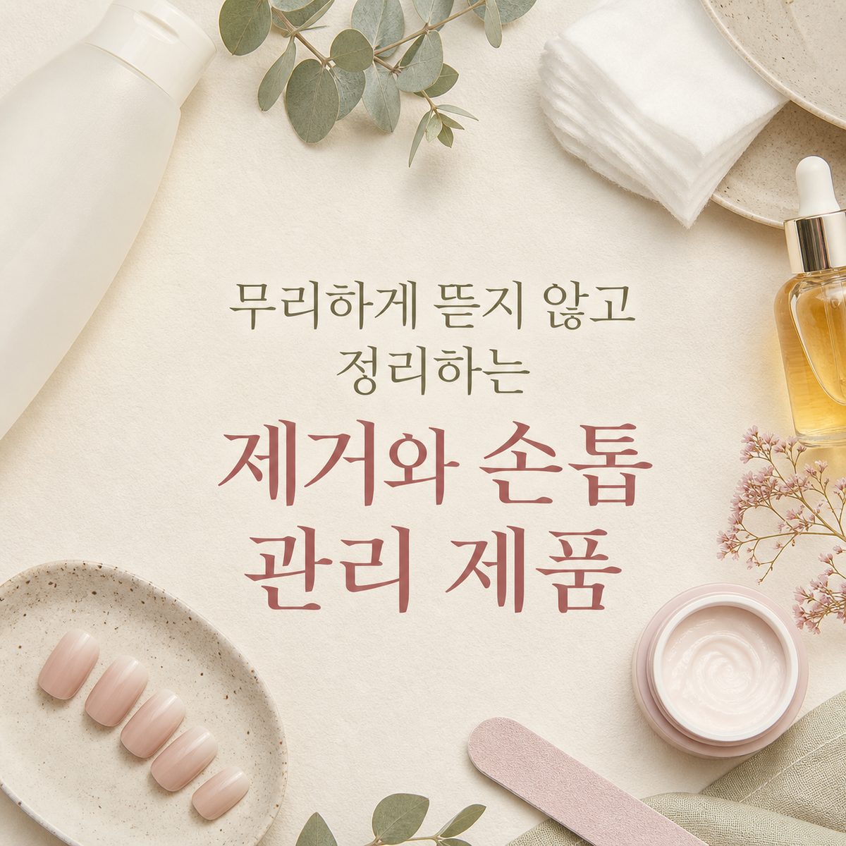 무리하게 뜯지 않고 정리하는 제거와 손톱 관리 제품