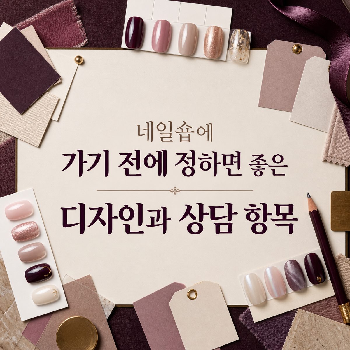 네일숍에 가기 전에 정하면 좋은 디자인과 상담 항목