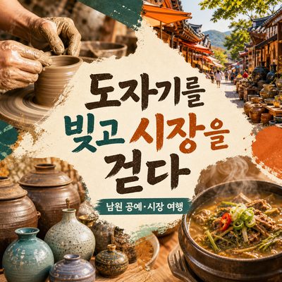 춘향도예촌에서 추어탕거리까지 남원 공예·시장 여행