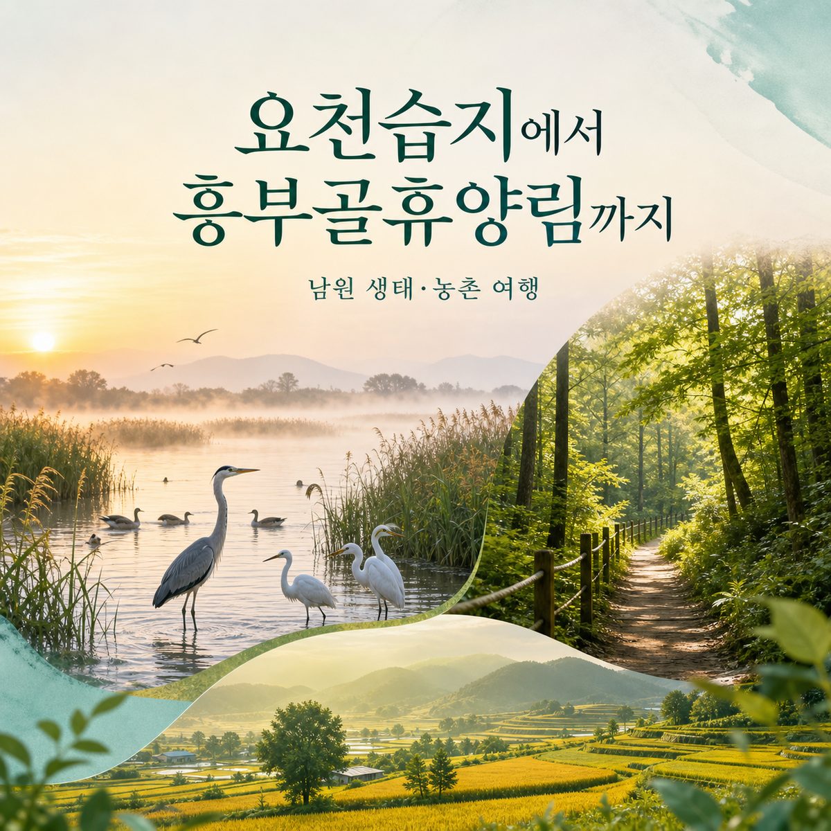 요천습지에서 흥부골휴양림까지 남원 생태·농촌 여행