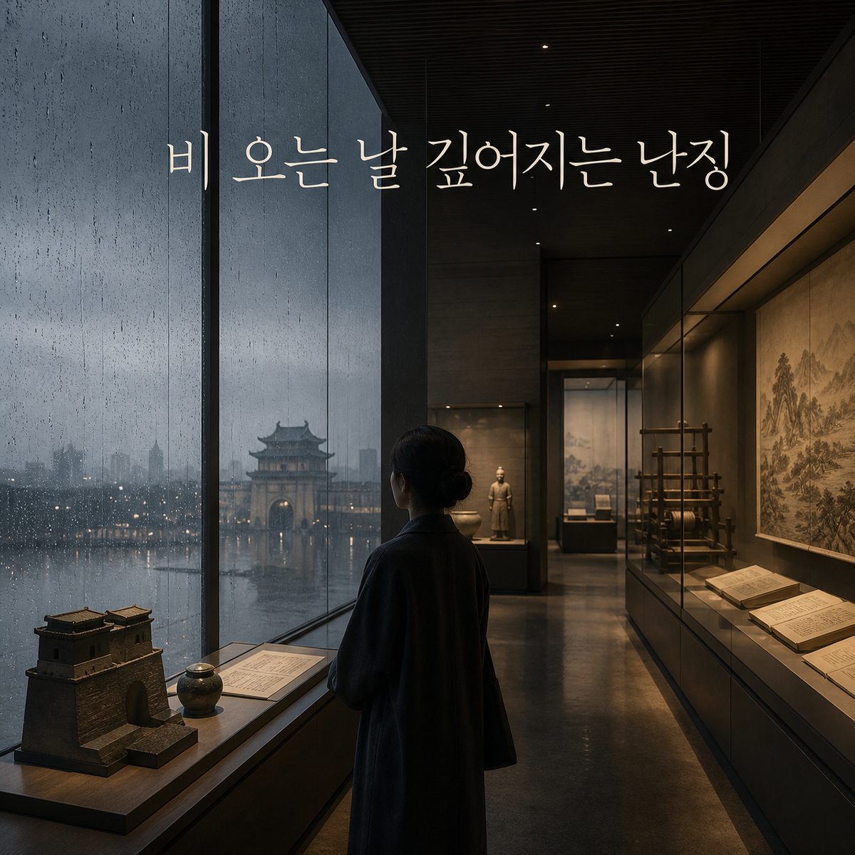 비 오는 날 더 깊어지는 난징 박물관