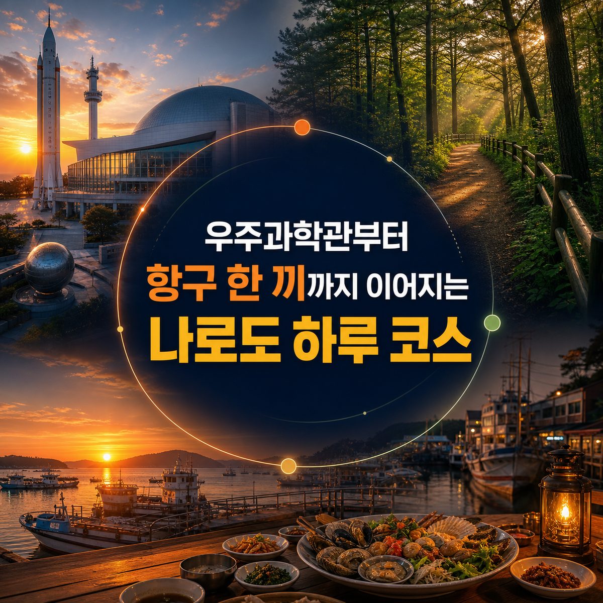 우주과학관부터 항구 한 끼까지 이어지는 나로도 하루 코스