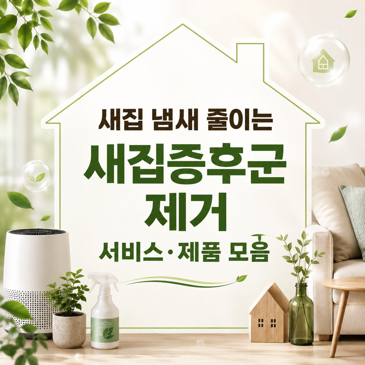 새집 냄새 줄이는 새집증후군 제거 서비스·제품 모음