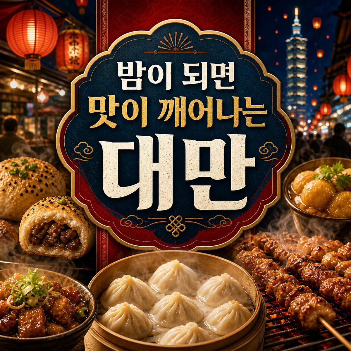 밤이 되면 맛이 깨어나는 대만