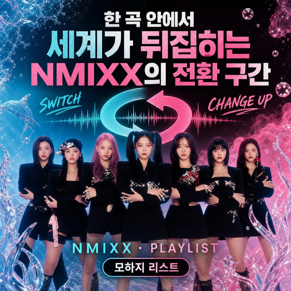 NMIXX's Transition Sections Where the World Turns Upside Down in One Track
