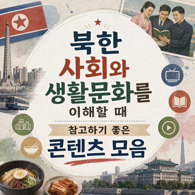 북한 사회와 생활문화를 이해할 때 참고하기 좋은 콘텐츠 모음