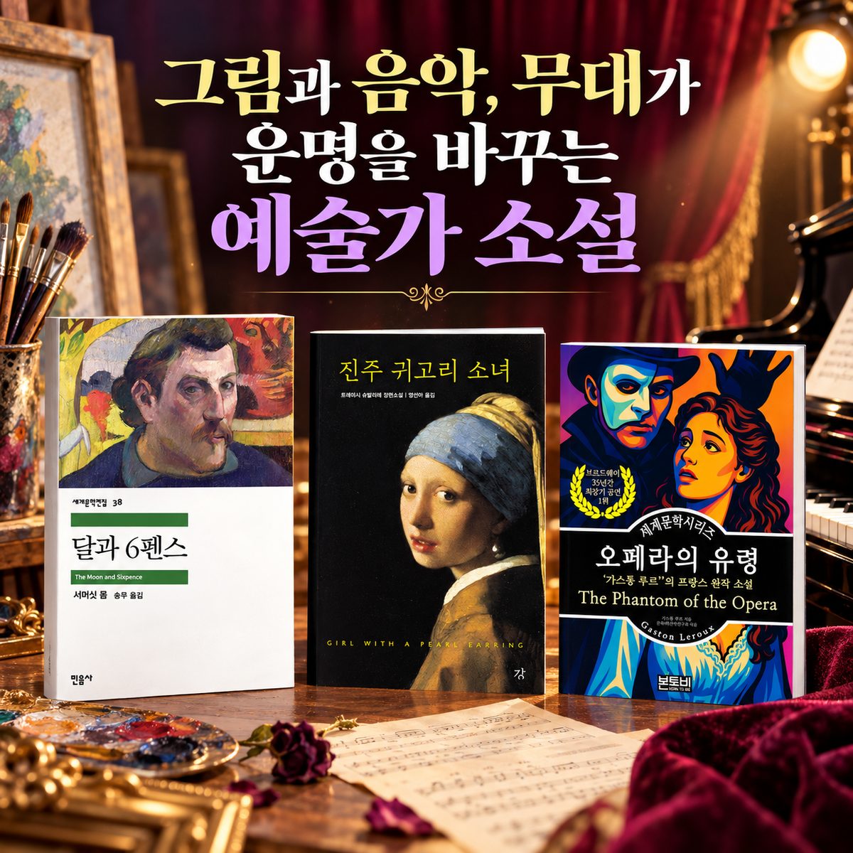 그림과 음악, 무대가 운명을 바꾸는 예술가 소설