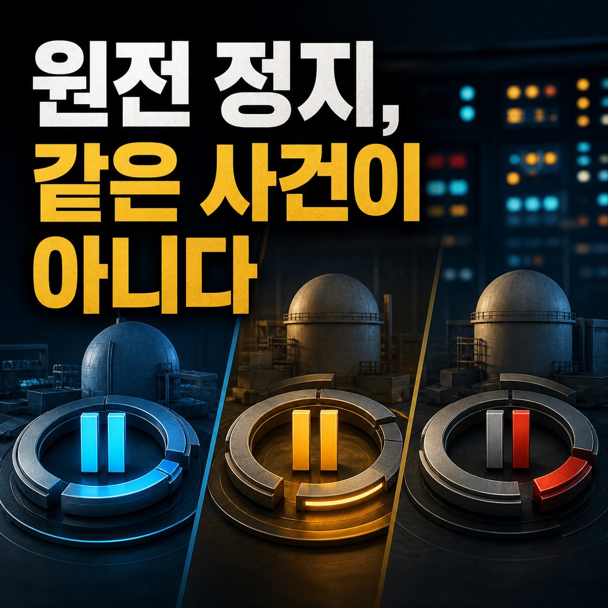 원전 뉴스의 ‘정지’는 모두 같은 사건이 아니다