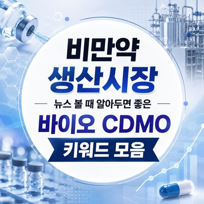 비만약 생산시장 뉴스 볼 때 알아두면 좋은 바이오 CDMO 키워드 모음