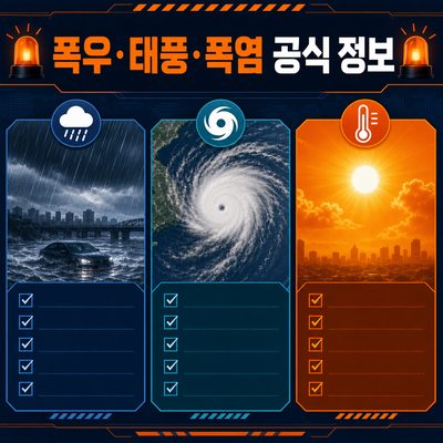 8 Official Information Sources to Check During Heavy Rain, Typhoons, and Heatwaves