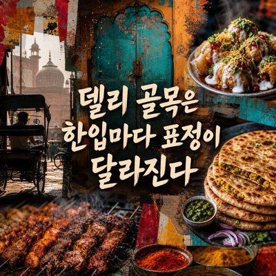 델리 골목은 한입마다 표정이 달라진다