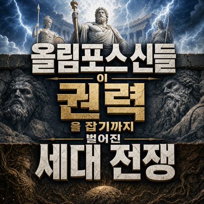 올림포스 신들이 권력을 잡기까지 벌어진 세대 전쟁