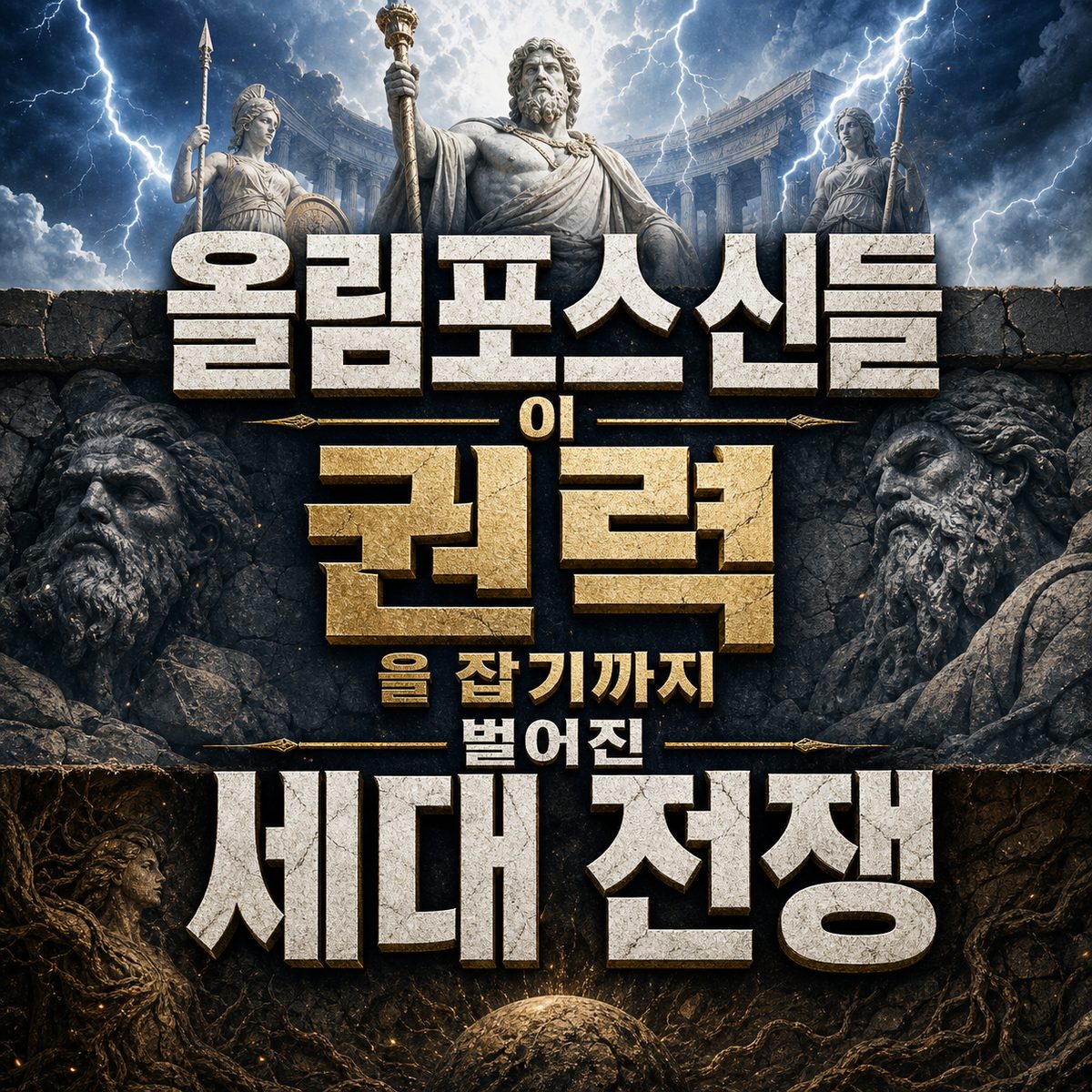 올림포스 신들이 권력을 잡기까지 벌어진 세대 전쟁