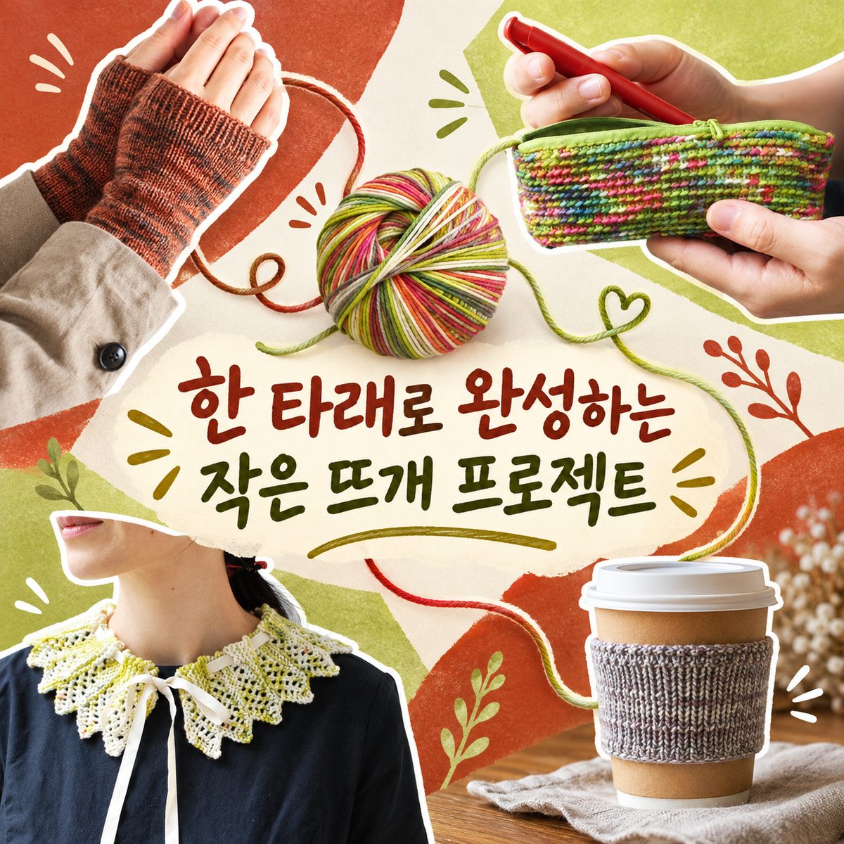 한 타래로 완성하는 작은 뜨개 프로젝트