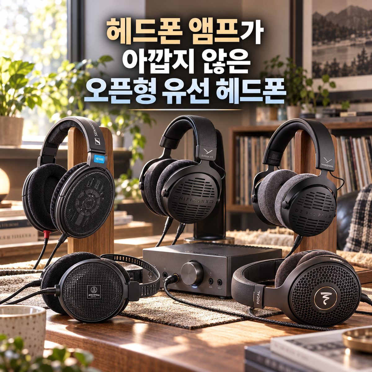 헤드폰 앰프가 아깝지 않은 오픈형 유선 헤드폰