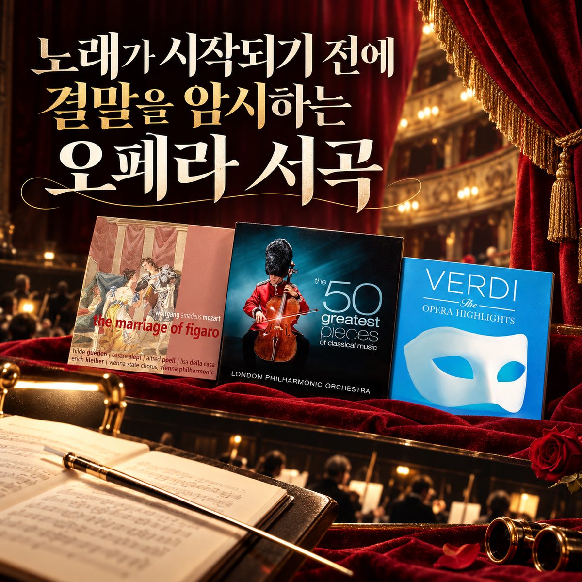 노래가 시작되기 전에 결말을 암시하는 오페라 서곡