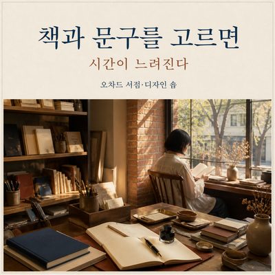 오차드에서 책과 문구를 고르면 시간이 느려진다