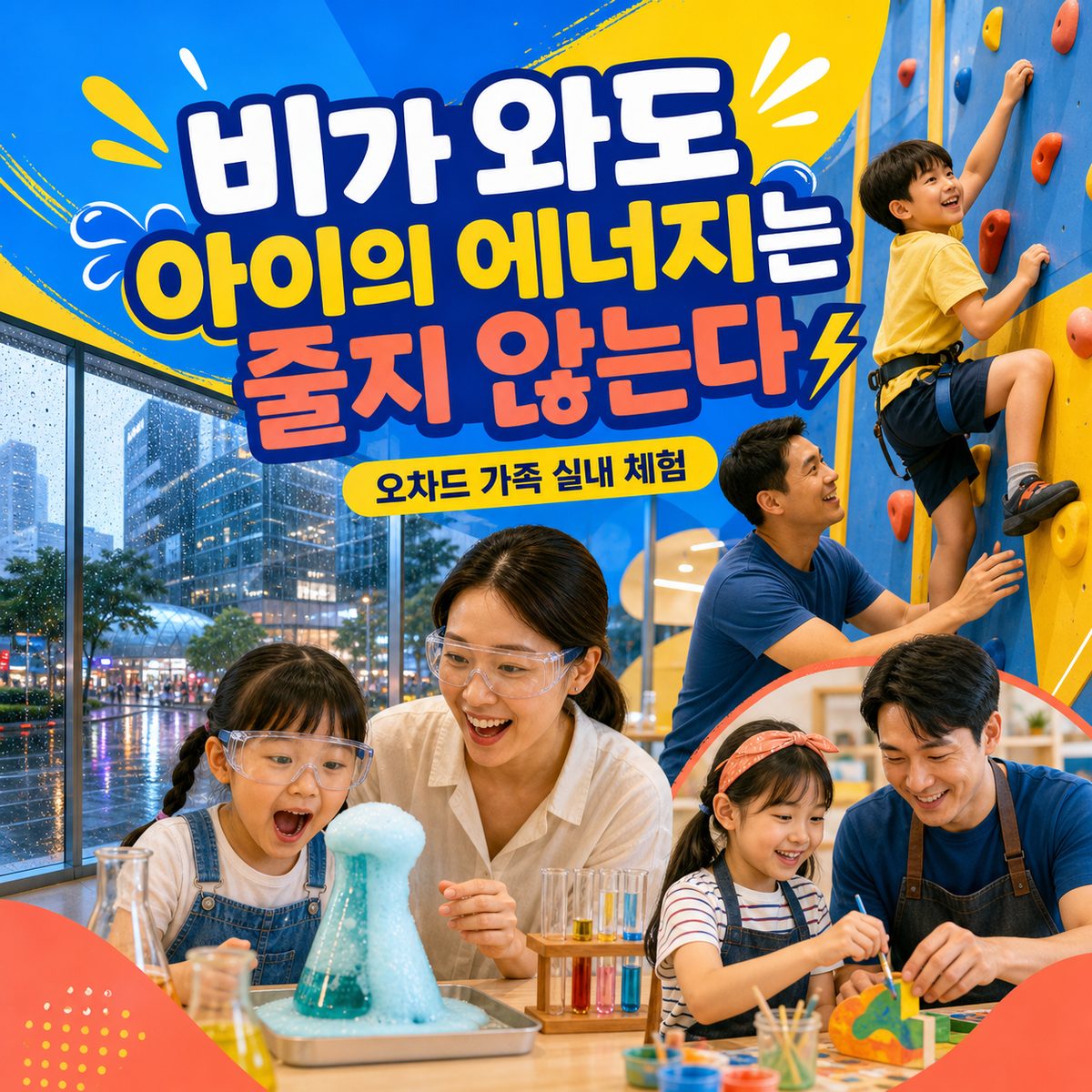 비가 와도 아이의 에너지는 줄지 않는 오차드