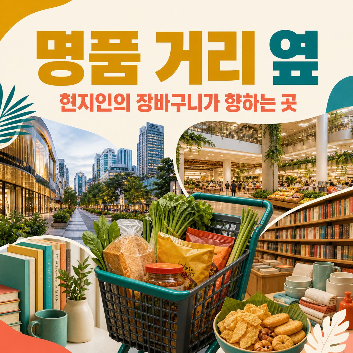 명품 거리 옆, 현지인의 장바구니가 향하는 곳