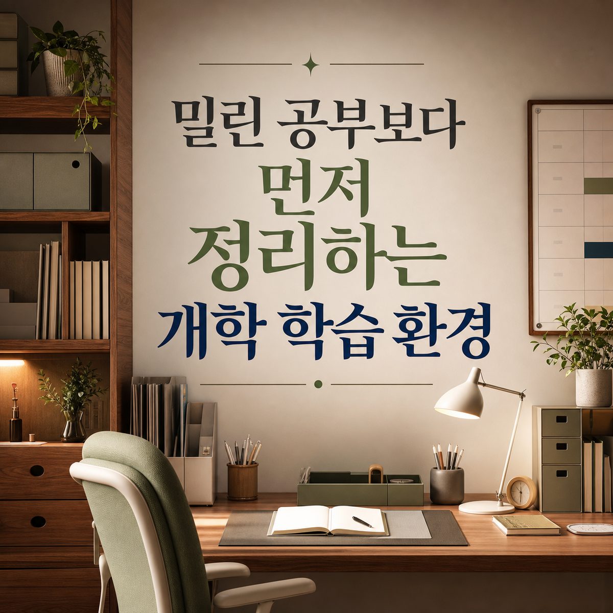 밀린 공부보다 먼저 정리하는 개학 학습 환경
