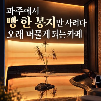 파주에서 빵 한 봉지만 사려다 오래 머물게 되는 카페