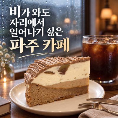 비 오는 날 실내에서 쉬어 가는 파주 카페