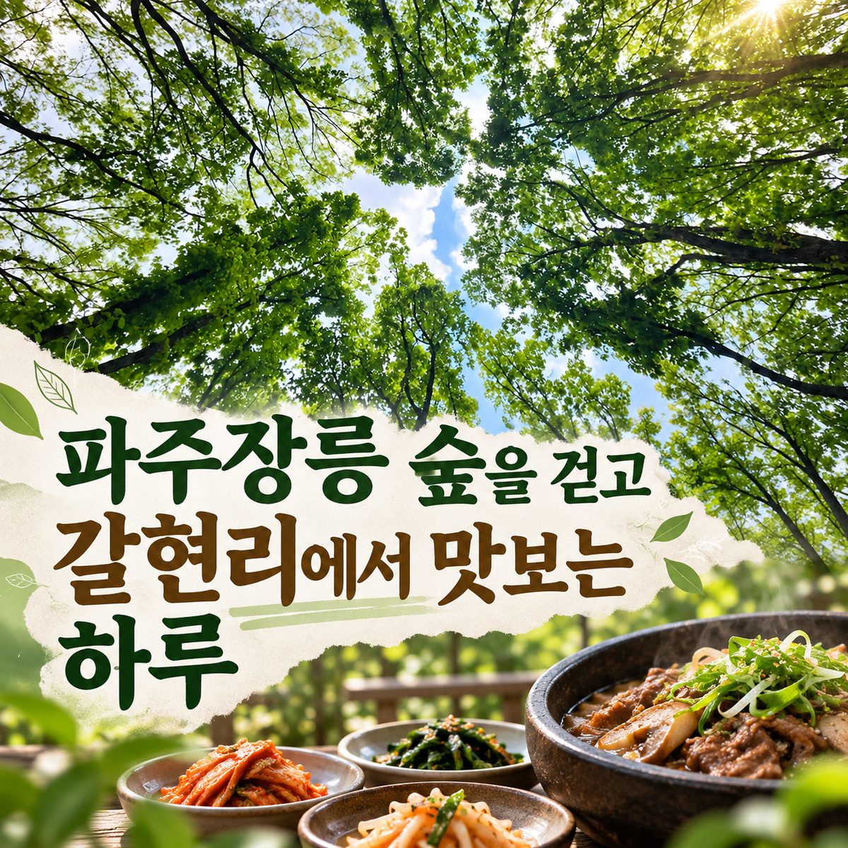 파주장릉 숲을 걷고 갈현리에서 맛보는 하루