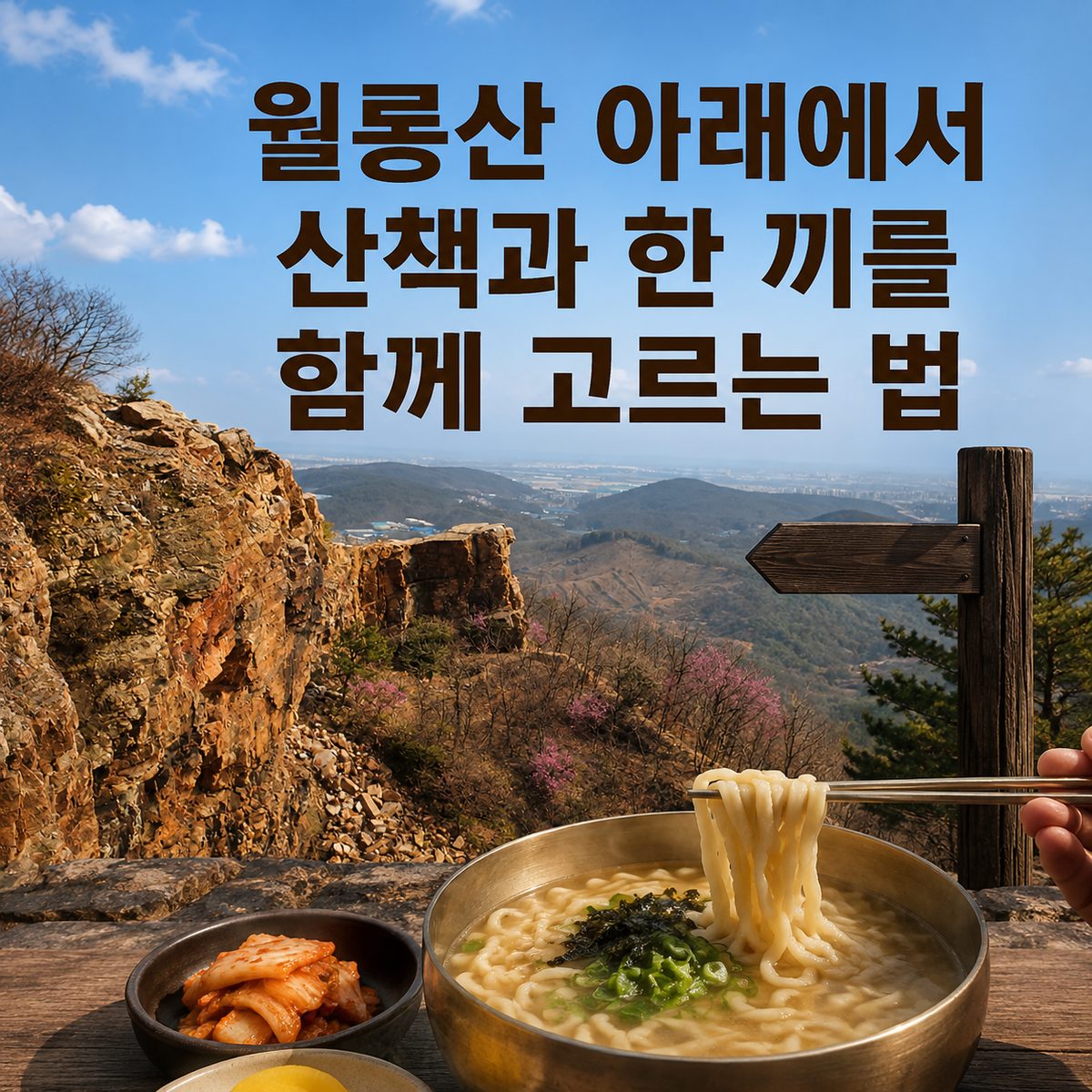 월롱산 아래에서 산책과 한 끼를 함께 고르는 법
