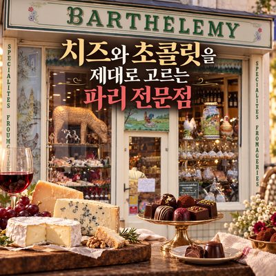 치즈와 초콜릿을 제대로 고르는 파리 전문점