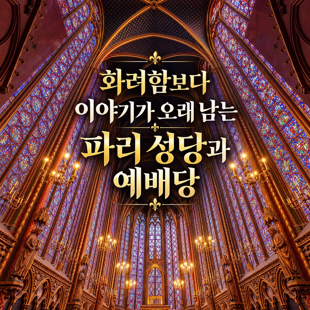 화려함보다 이야기가 오래 남는 파리 성당과 예배당
