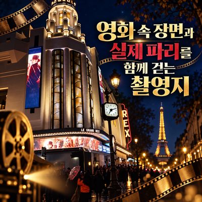 영화 속 장면과 실제 파리를 함께 걷는 촬영지