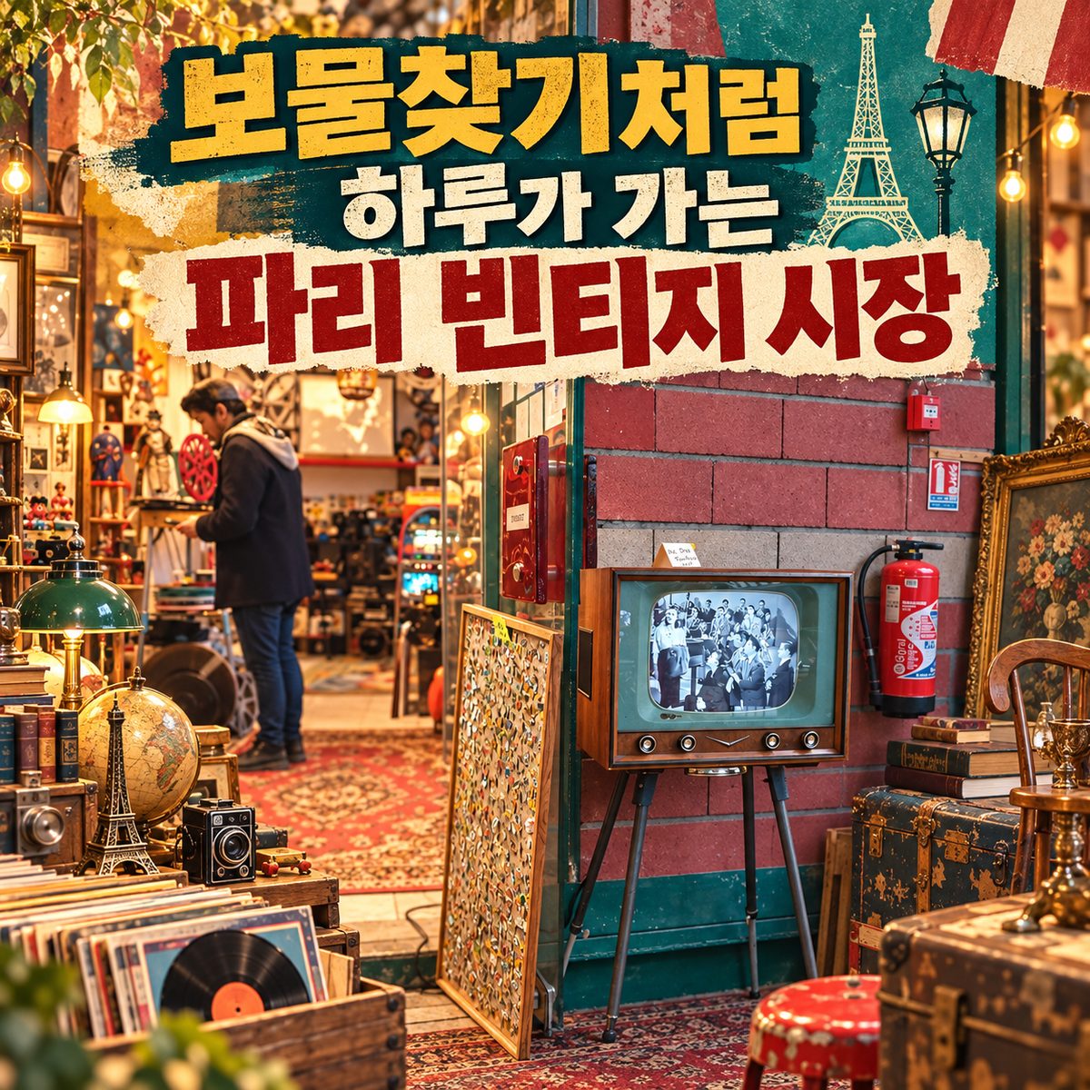 보물찾기처럼 하루가 가는 파리 빈티지 시장
