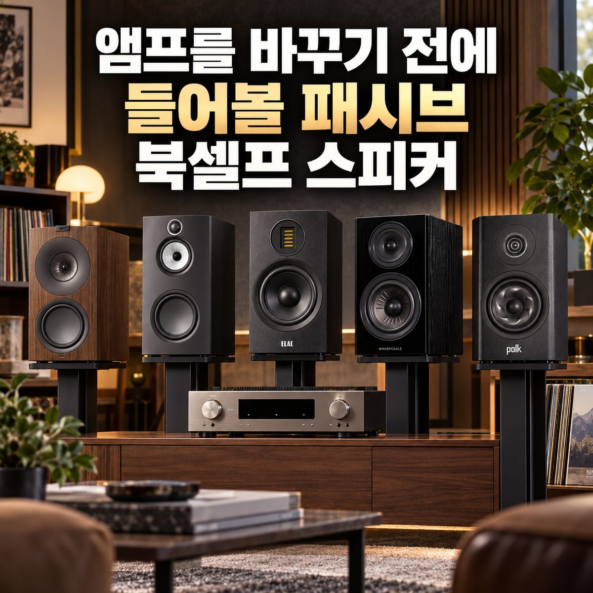 앰프를 바꾸기 전에 들어볼 패시브 북셀프 스피커