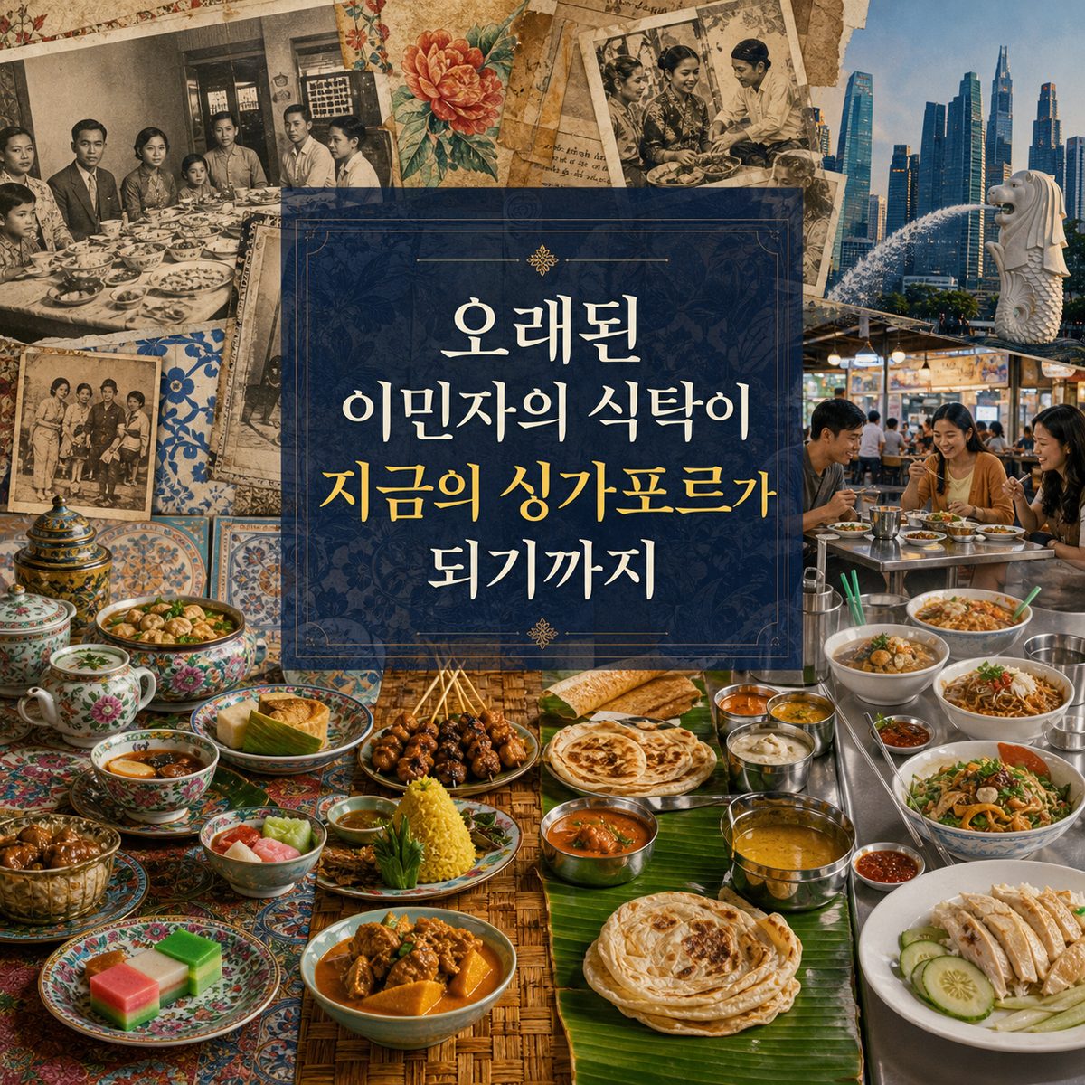 오래된 이민자의 식탁이 지금의 싱가포르가 되기까지