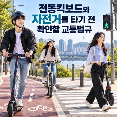 電動キックボードと自転車に乗る前に確認すべき交通法規