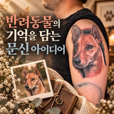반려동물의 기억을 담는 문신 아이디어